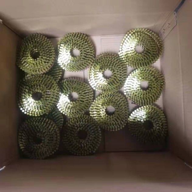 ANSI padrão de madeira pallet Nails Ring Shank Coil Pallet Nails para paletes de Epal