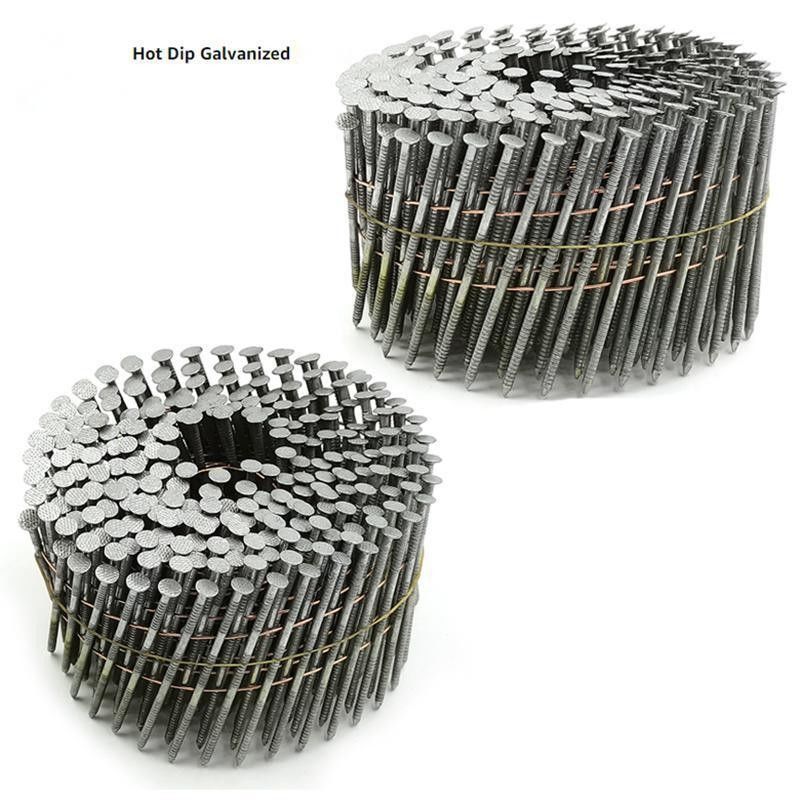 0.083 * 2 polegadas Galvanizado bobina Nail Branca de tinta de fio Chapa de unhas para madeira de palete