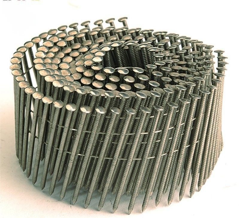 0.083 * 2 polegadas Galvanizado bobina Nail Branca de tinta de fio Chapa de unhas para madeira de palete
