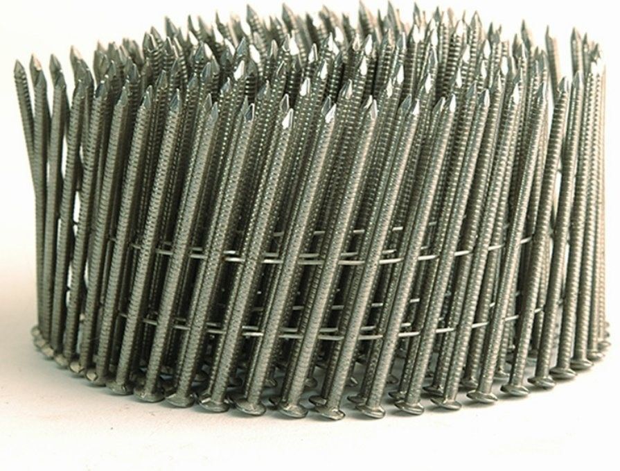 0.083 * 2 polegadas Galvanizado bobina Nail Branca de tinta de fio Chapa de unhas para madeira de palete