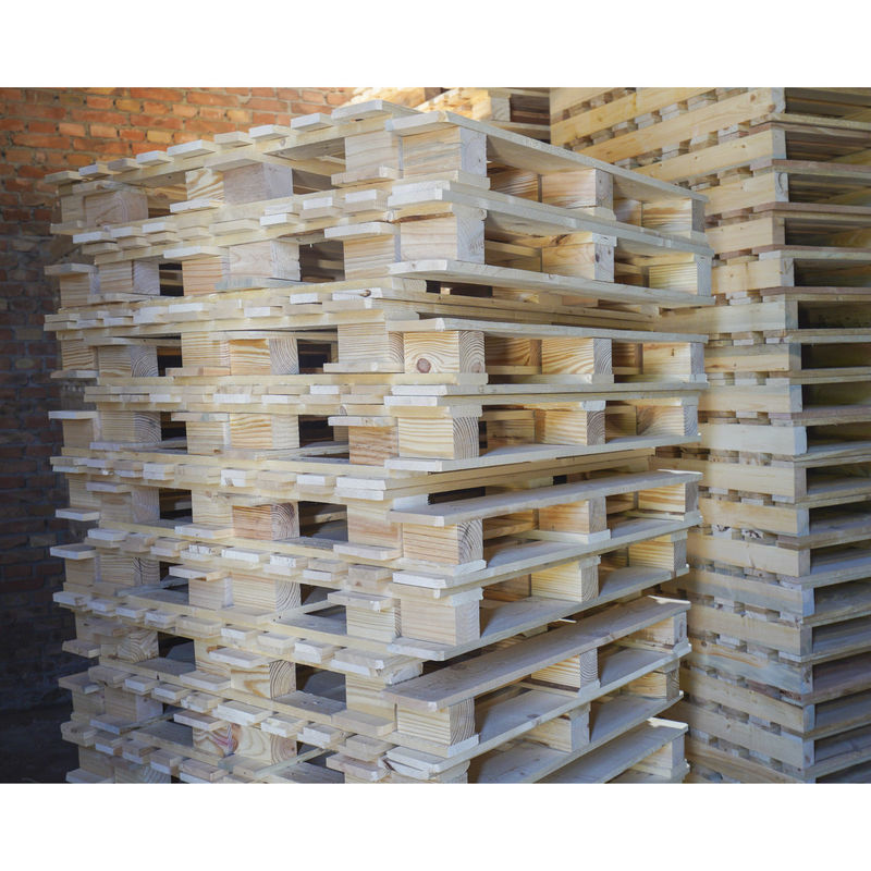Pallets de madeira tratados termicamente Pallets de contraplacado Euro Standard Pallet para armazenamento de transporte