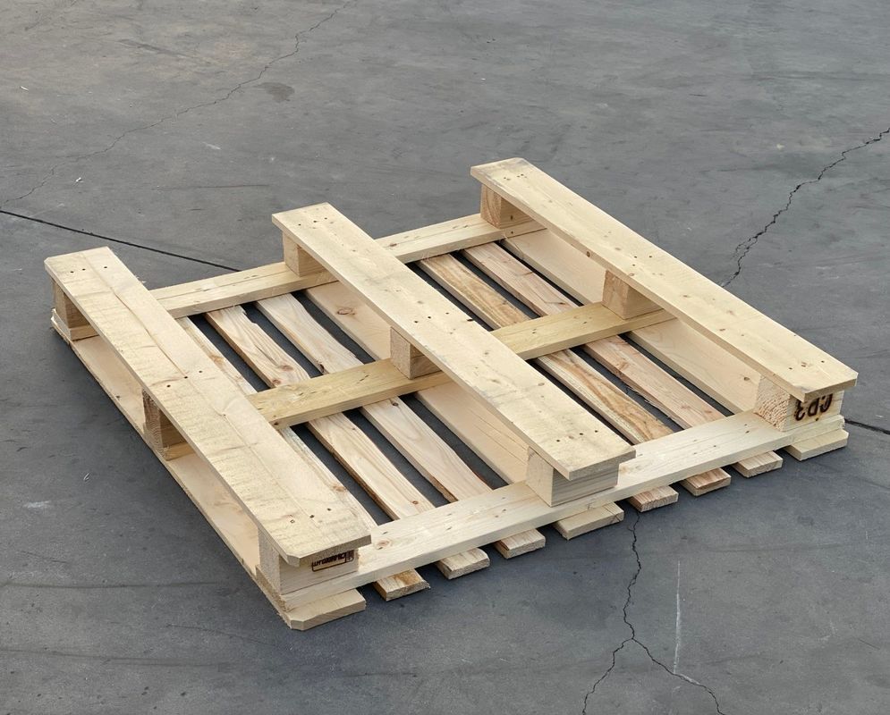 Paletes pesados tratados termicamente Paletes econômicos de entrada de 4 vias Paleta reforçada Armazém durável