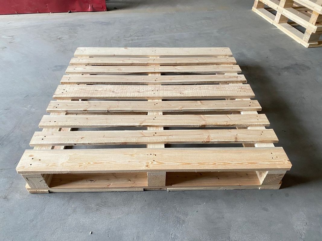 1200 X 1000 X 130 mm Paletes de madeira de 4 vias Estrutura forte Euro Epal Paletes de madeira maciça