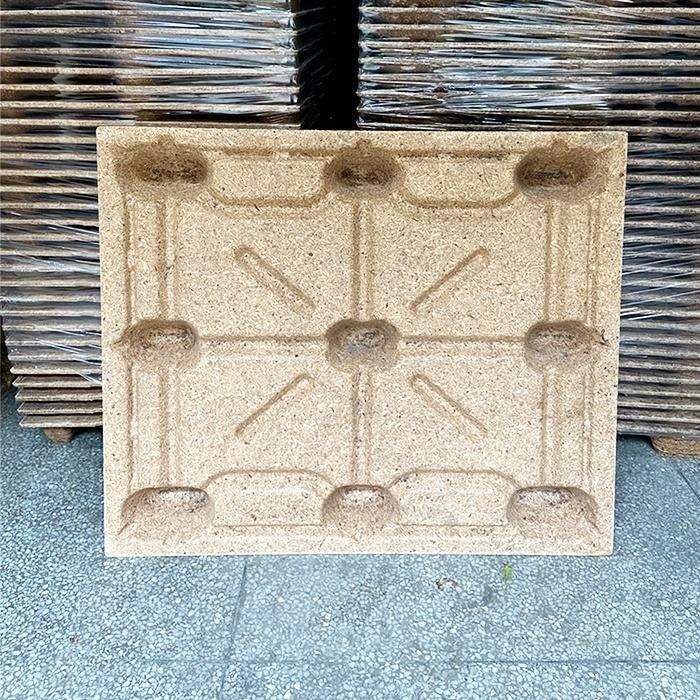 Fumigation Free Press Pallet de madeira Euro Size Compress Pallet Moldeado Pallet Tray