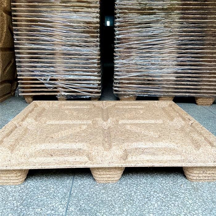 Fumigation Free Press Pallet de madeira Euro Size Compress Pallet Moldeado Pallet Tray
