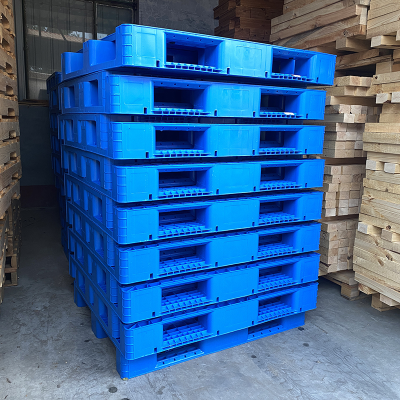 Industrial Durable Mesh Grid Single Faced Plastic Pallets 4 Way Entry Eco-Friendly Recycled Warehouse Logistics Transportation