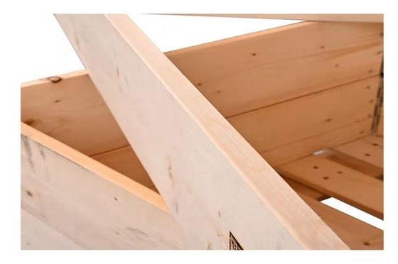 Bom preço Caixa de caixas de madeira tratadas termicamente Caixas de transporte de madeira empilháveis on-line